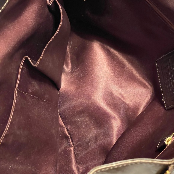 Coach leather shoulder bag dark chocolate - Picture 9 of 9